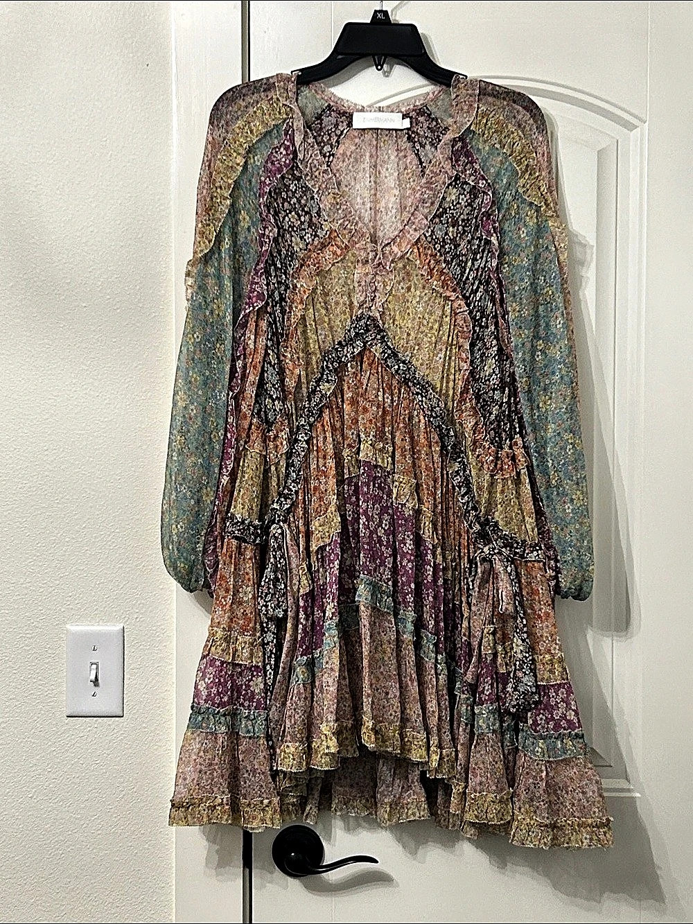 Zimmermann Floral Mini Dress Size 1 Like New